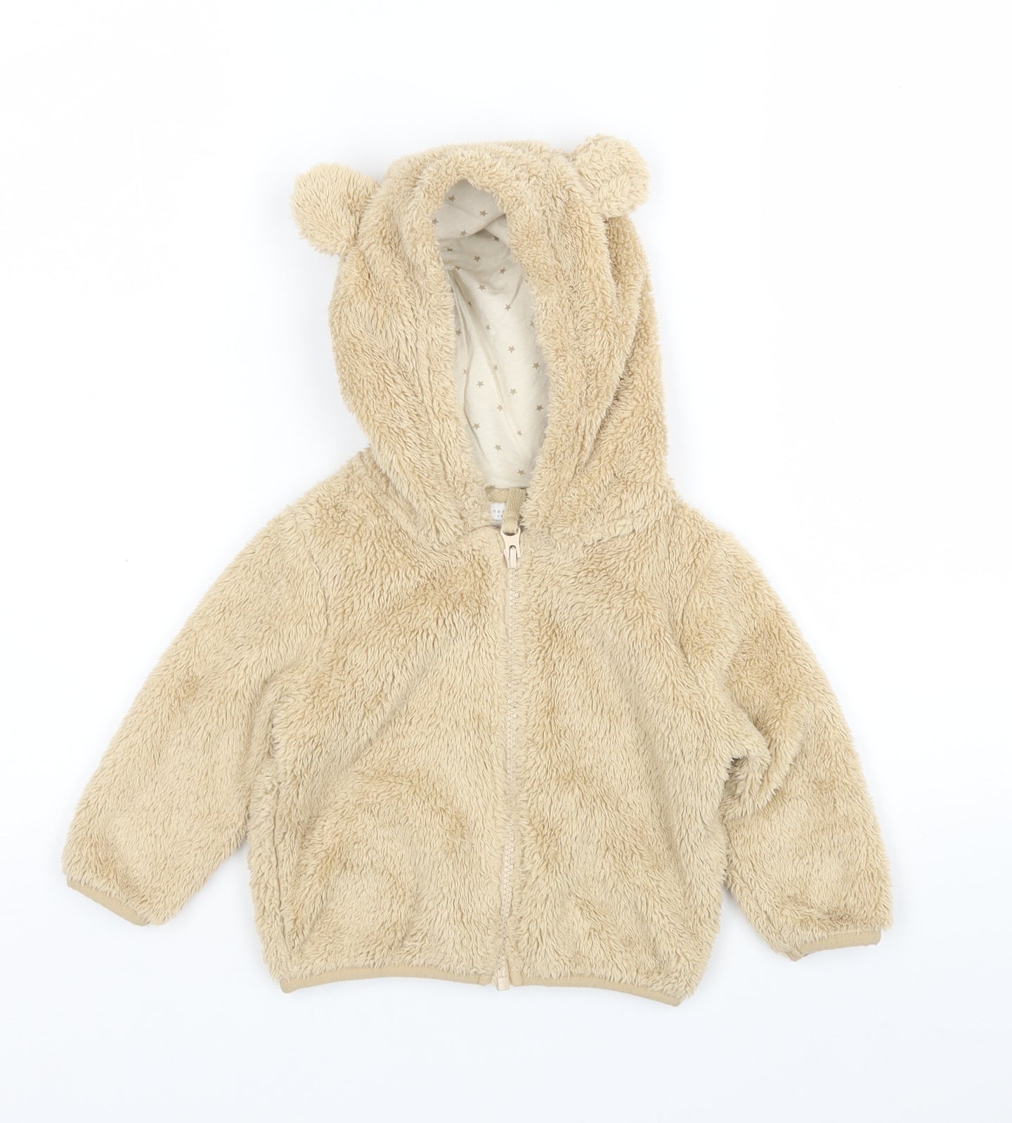 NEXT Boys Brown  Cotton Full Zip Jumper Size 9-12 Months