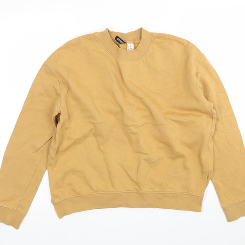 H&M Womens Brown Round Neck  Cotton Pullover Jumper Size M