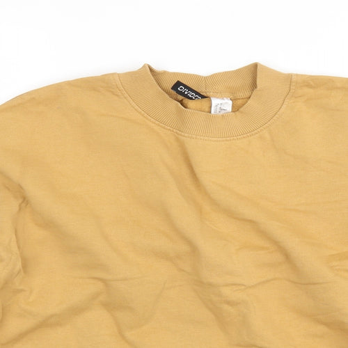 H&M Womens Brown Round Neck  Cotton Pullover Jumper Size M