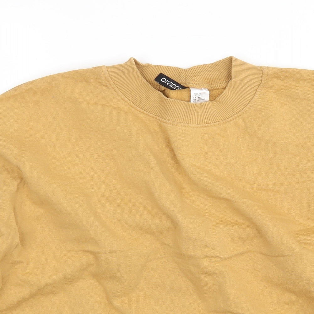 H&M Womens Brown Round Neck  Cotton Pullover Jumper Size M