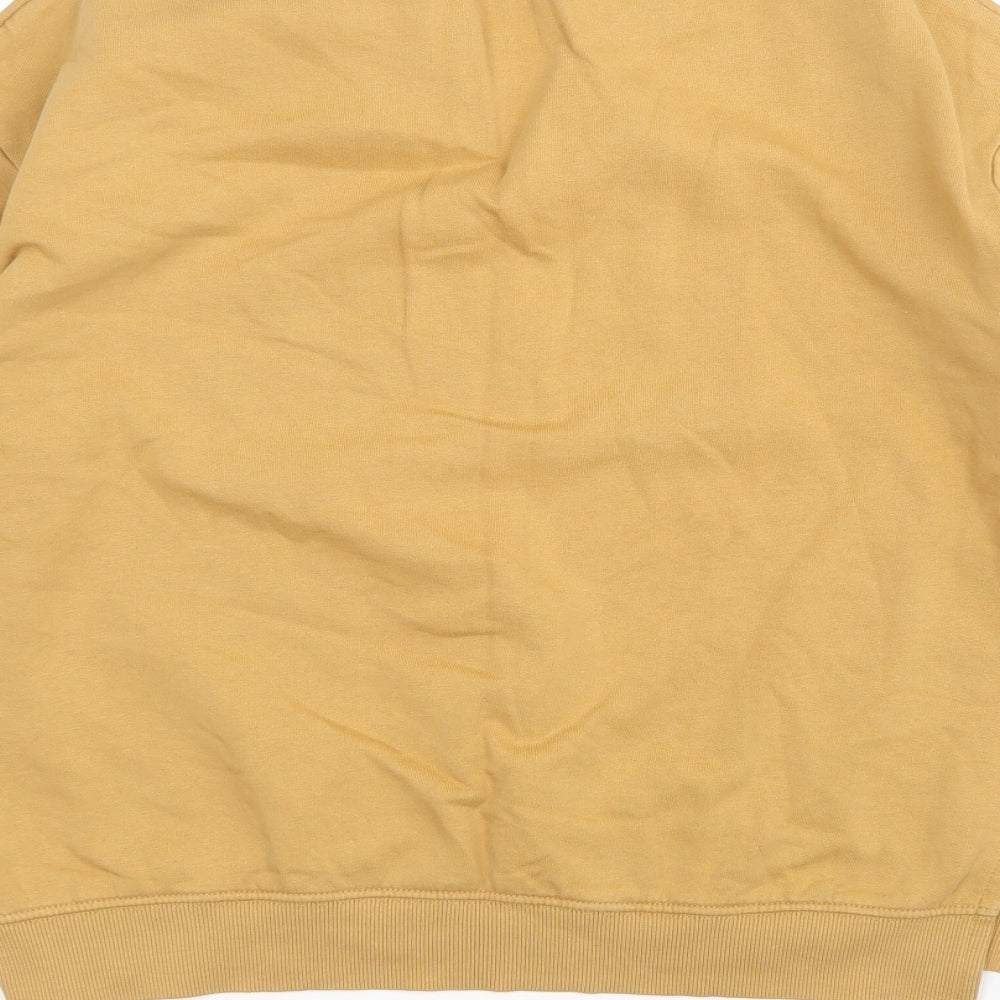 H&M Womens Brown Round Neck  Cotton Pullover Jumper Size M
