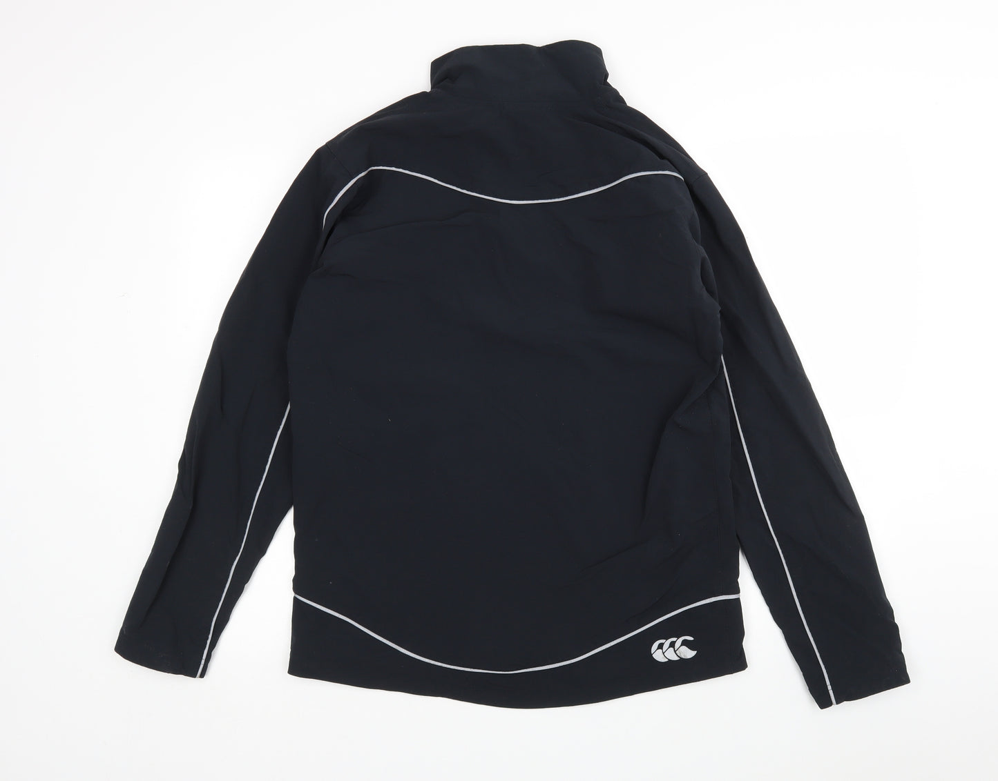 Canterbury Mens Black  Nylon Basic Casual Size M Mock Neck