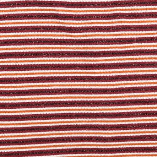 New Look  Womens Multicoloured V-Neck Striped Polyester Cardigan Jumper Size S