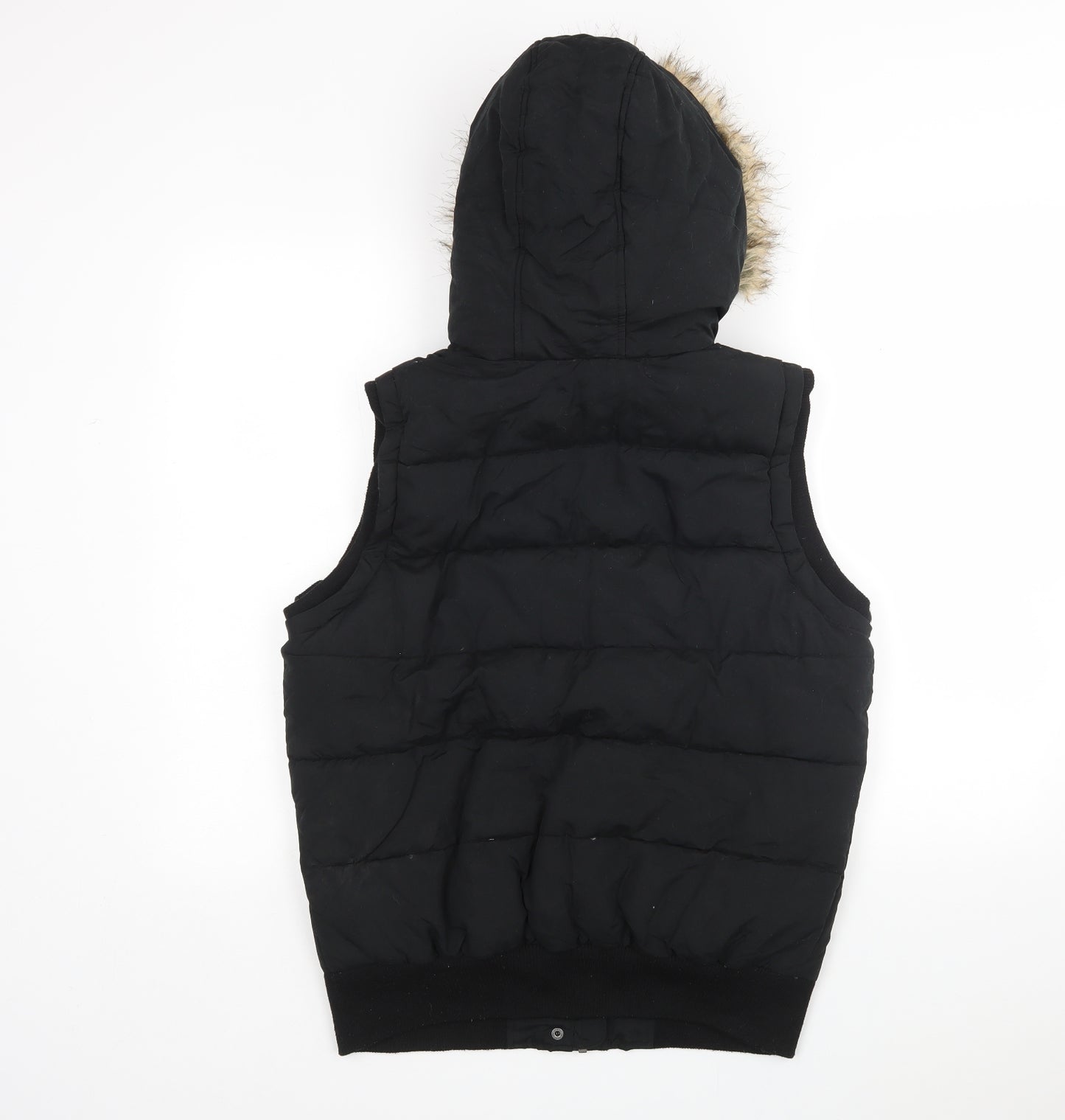 TU Womens Black   Gilet Coat Size 14