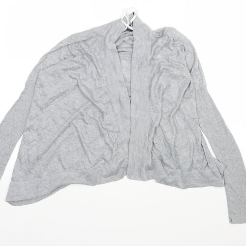 Dorothy Perkins Womens Grey V-Neck  Viscose Cardigan Jumper Size 8