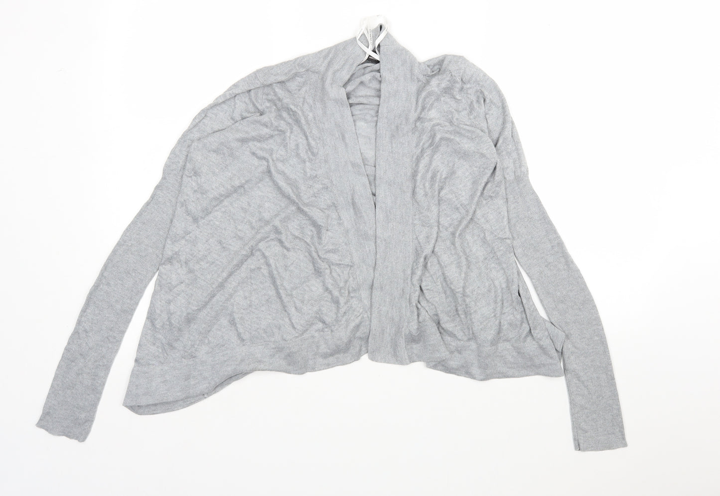 Dorothy Perkins Womens Grey V-Neck  Viscose Cardigan Jumper Size 8