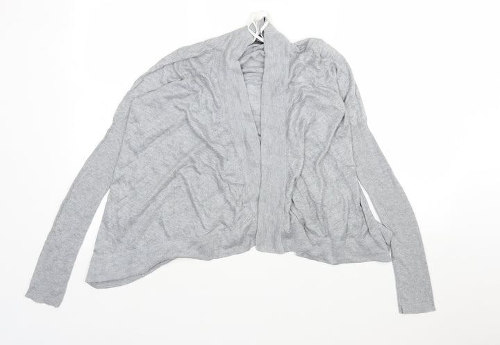 Dorothy Perkins Womens Grey V-Neck  Viscose Cardigan Jumper Size 8