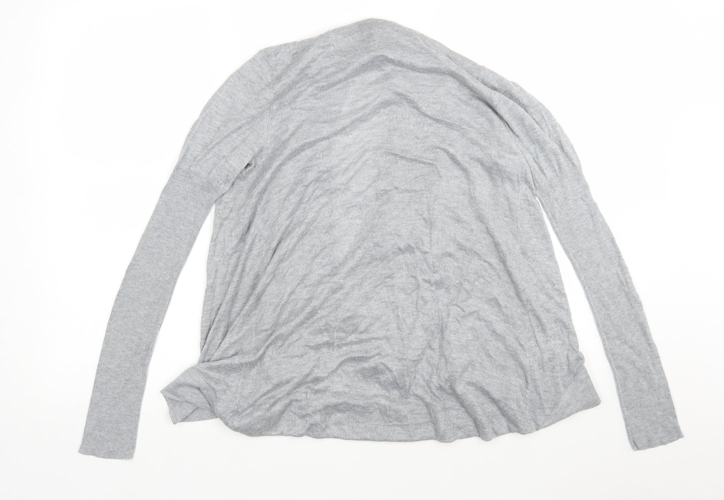 Dorothy Perkins Womens Grey V-Neck  Viscose Cardigan Jumper Size 8