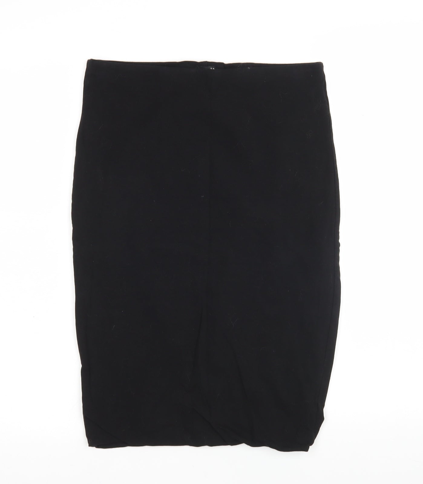 H&M Womens Black  Cotton Straight & Pencil Skirt Size S