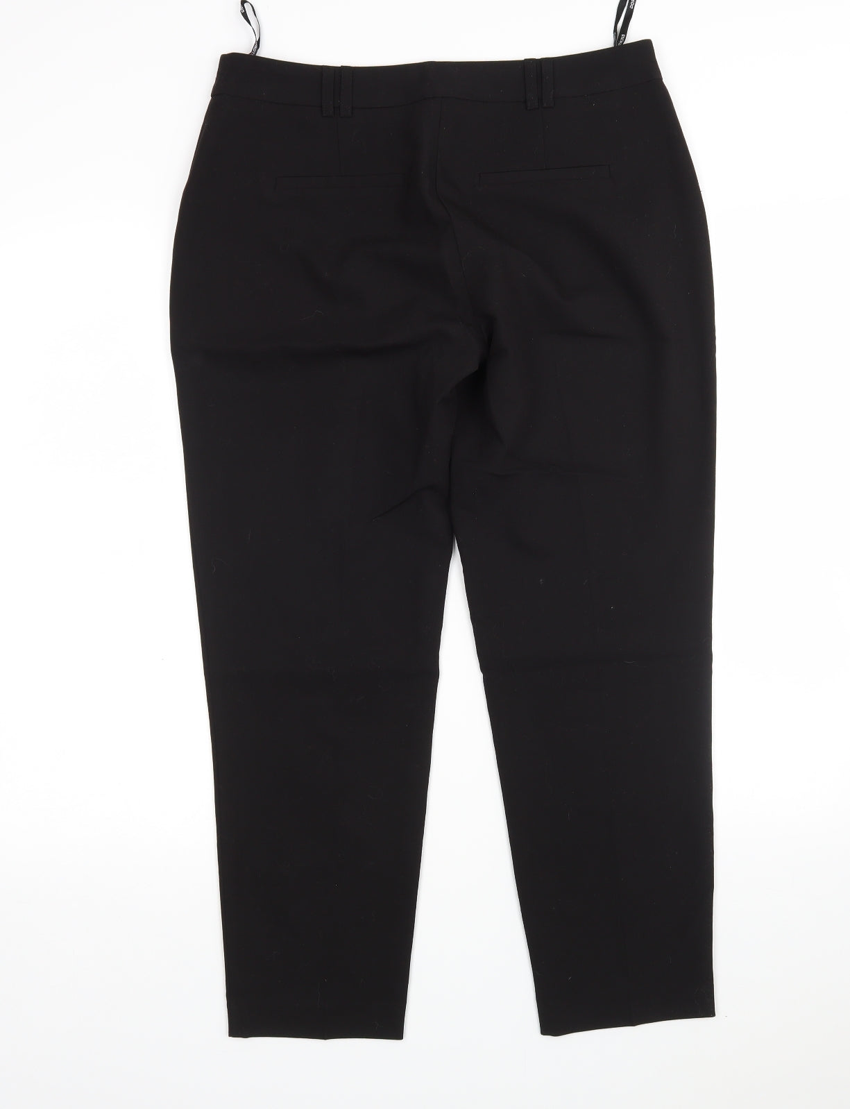 Dorothy Perkins Womens Black  Polyester Trousers  Size 10 L28 in Regular