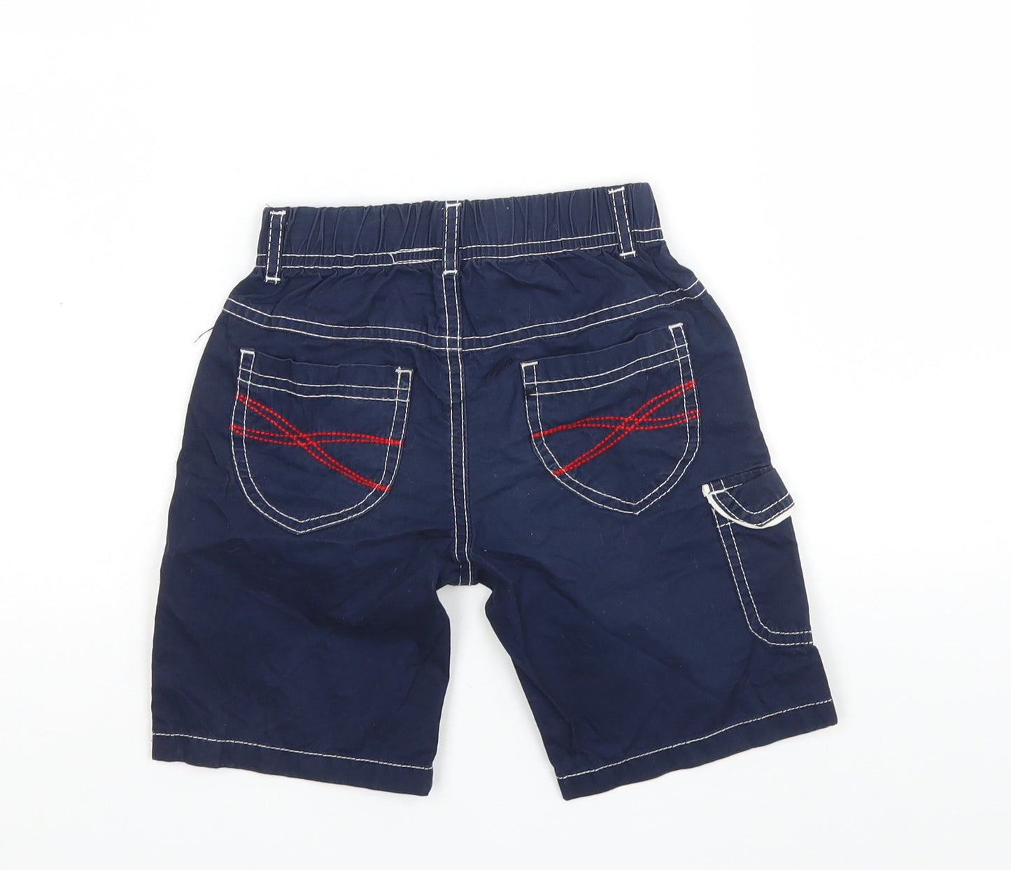 Happy House Boys Blue  Cotton Cargo Shorts Size 3-4 Years  Regular