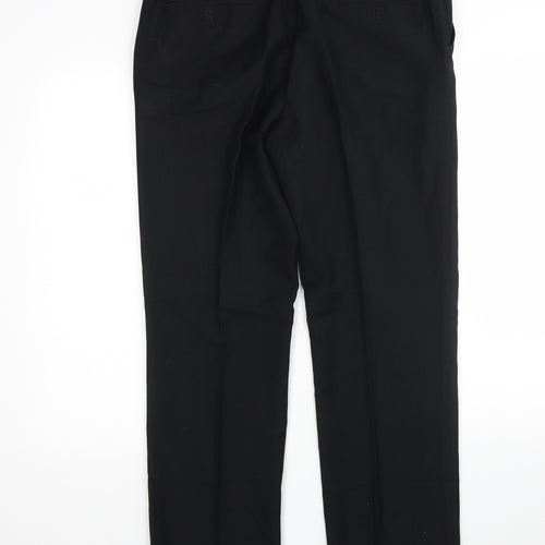 Matalan Mens Black  Polyester Trousers  Size 34 L31 in Regular