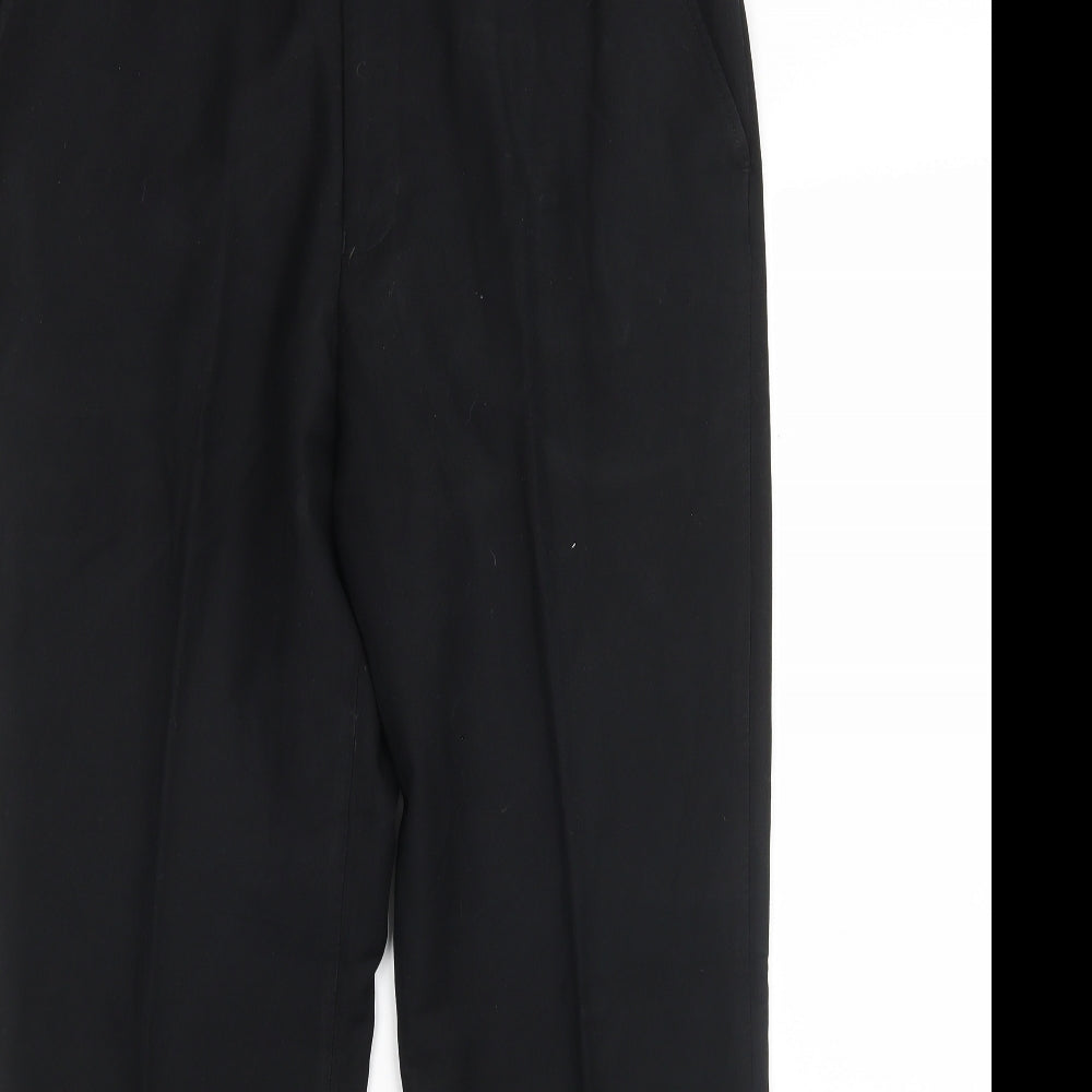 Matalan Mens Black  Polyester Trousers  Size 34 L31 in Regular