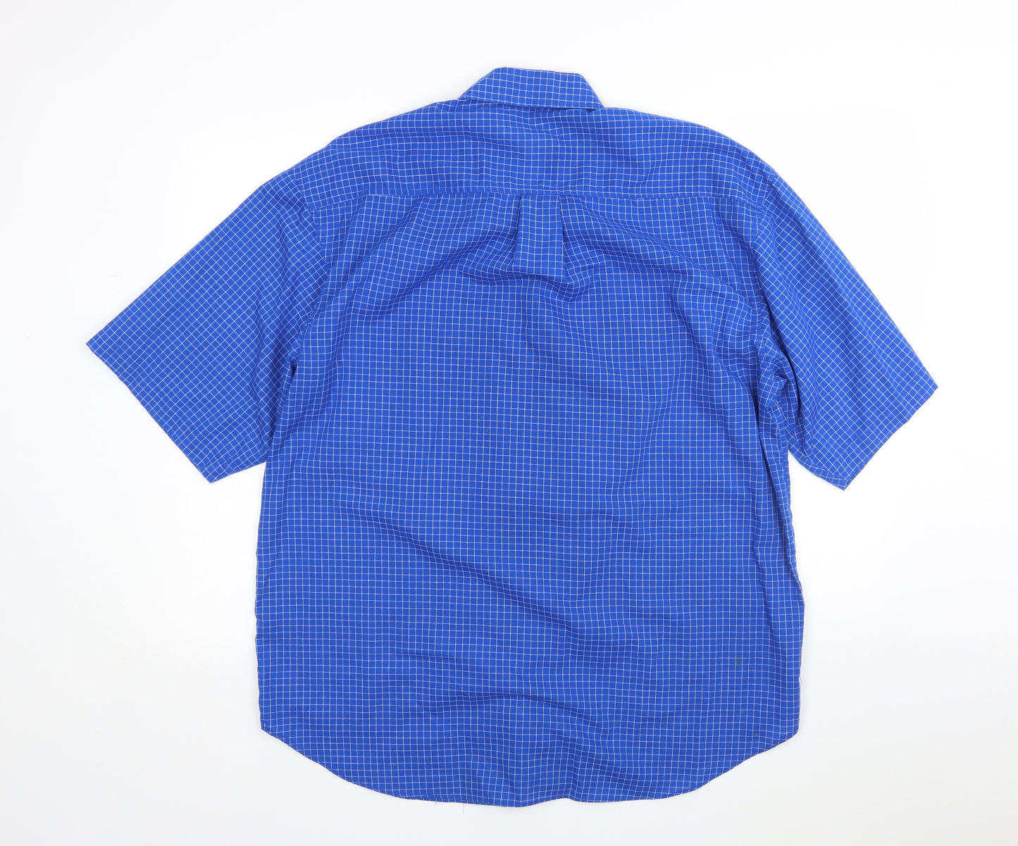 QuickSilver Mens Blue Check   Button-Up Size 2XL Collared