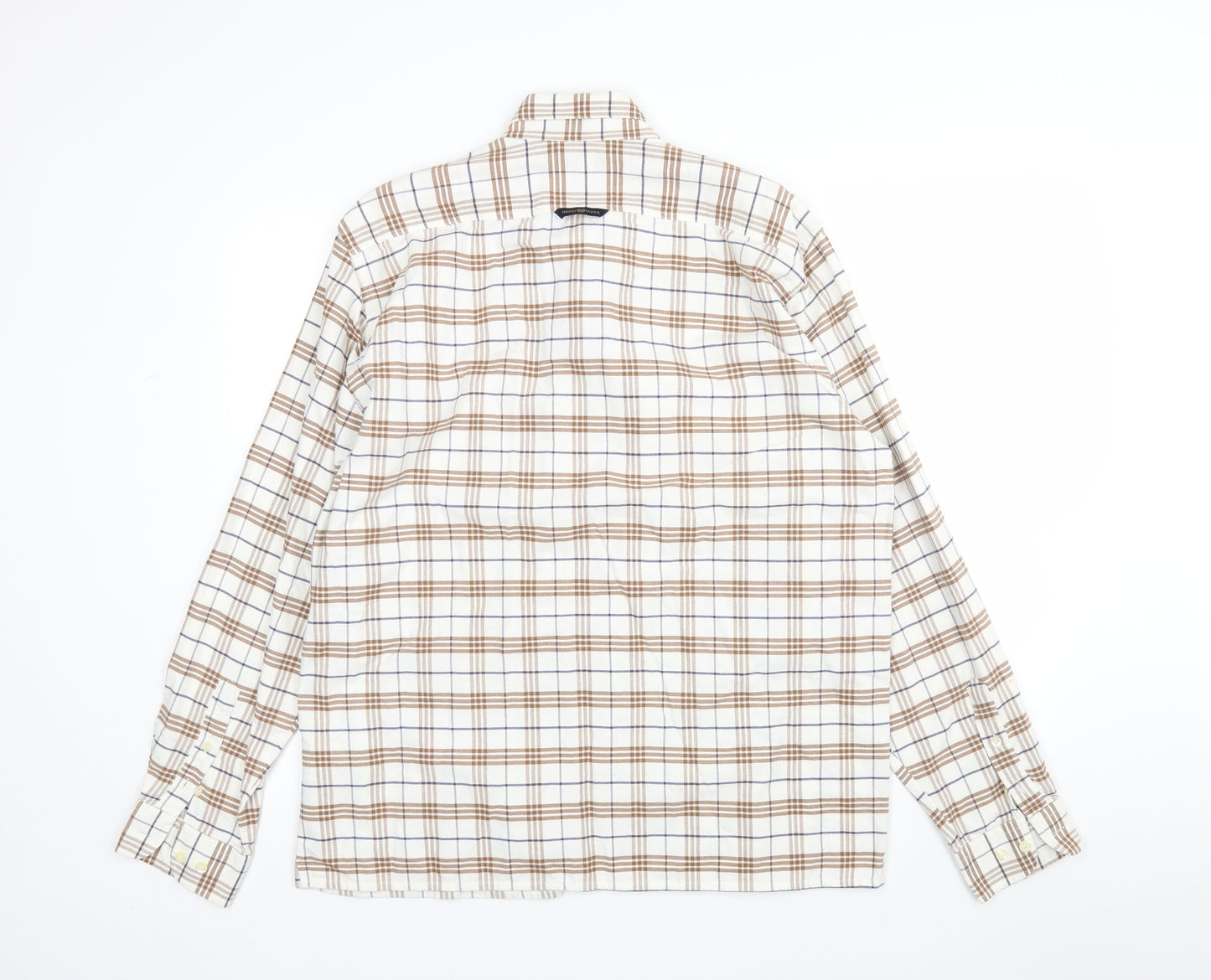 Henri Lloyd Mens Multicoloured Plaid Cotton  Button-Up Size XL Collared