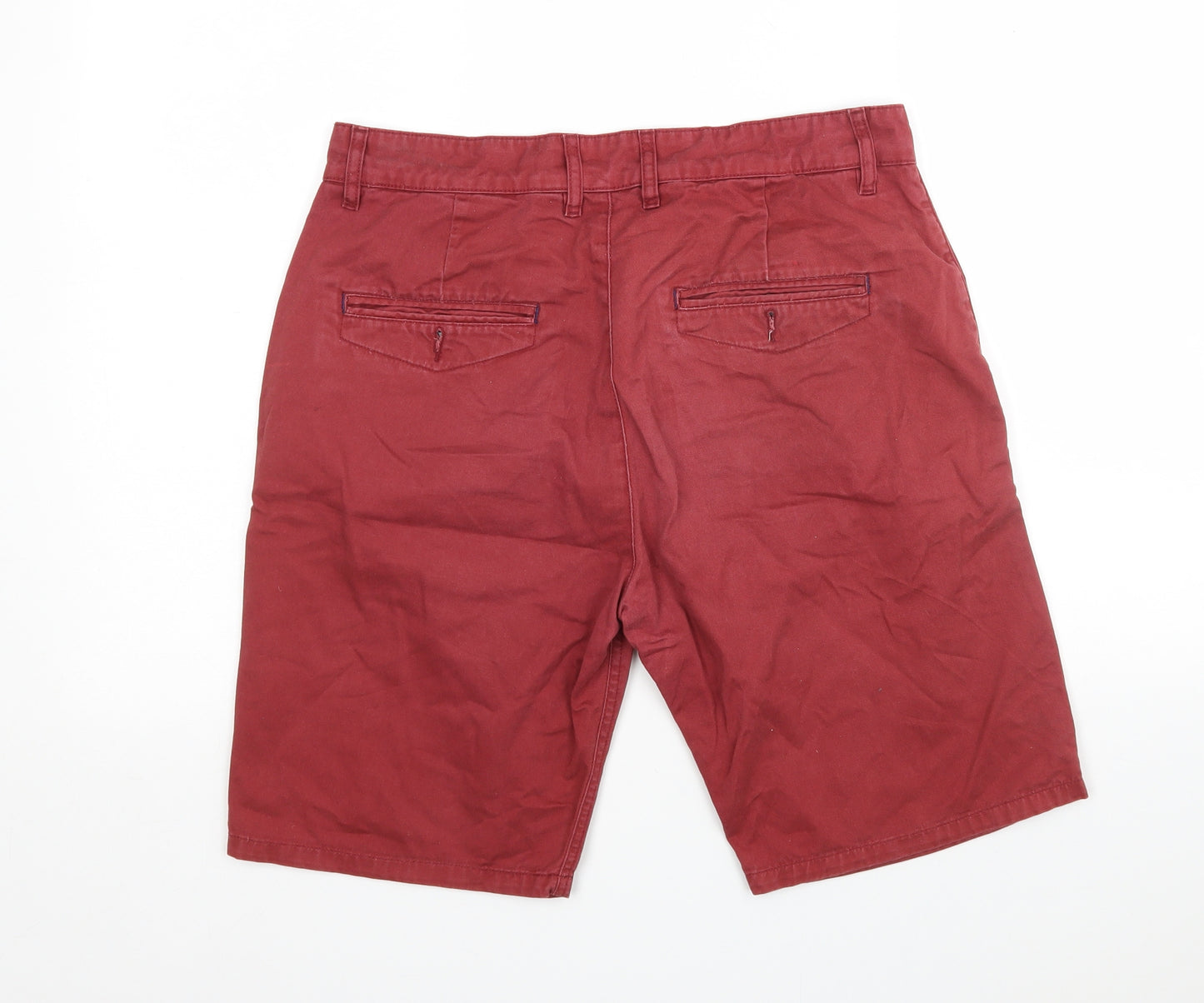 OneSix5ive Mens Red  Cotton Chino Shorts Size 32 L9 in Regular