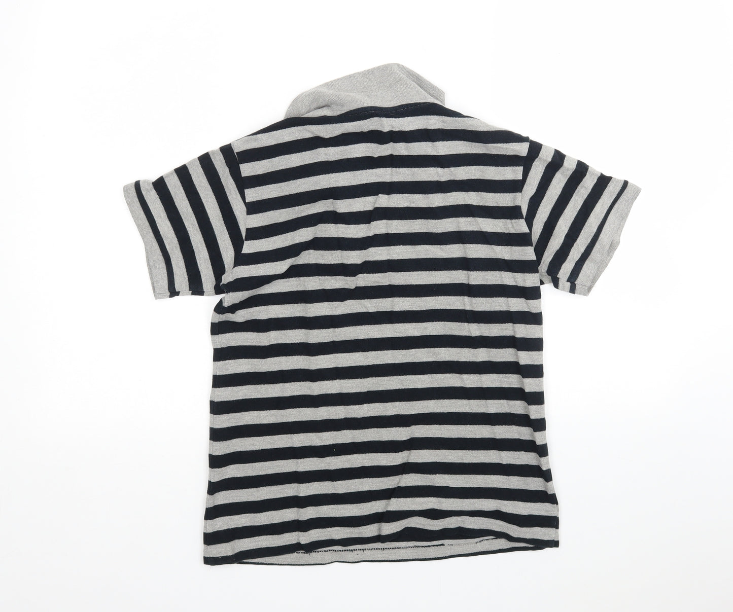 Rebel Boys Multicoloured Striped Cotton Basic Polo Size 11-12 Years Collared