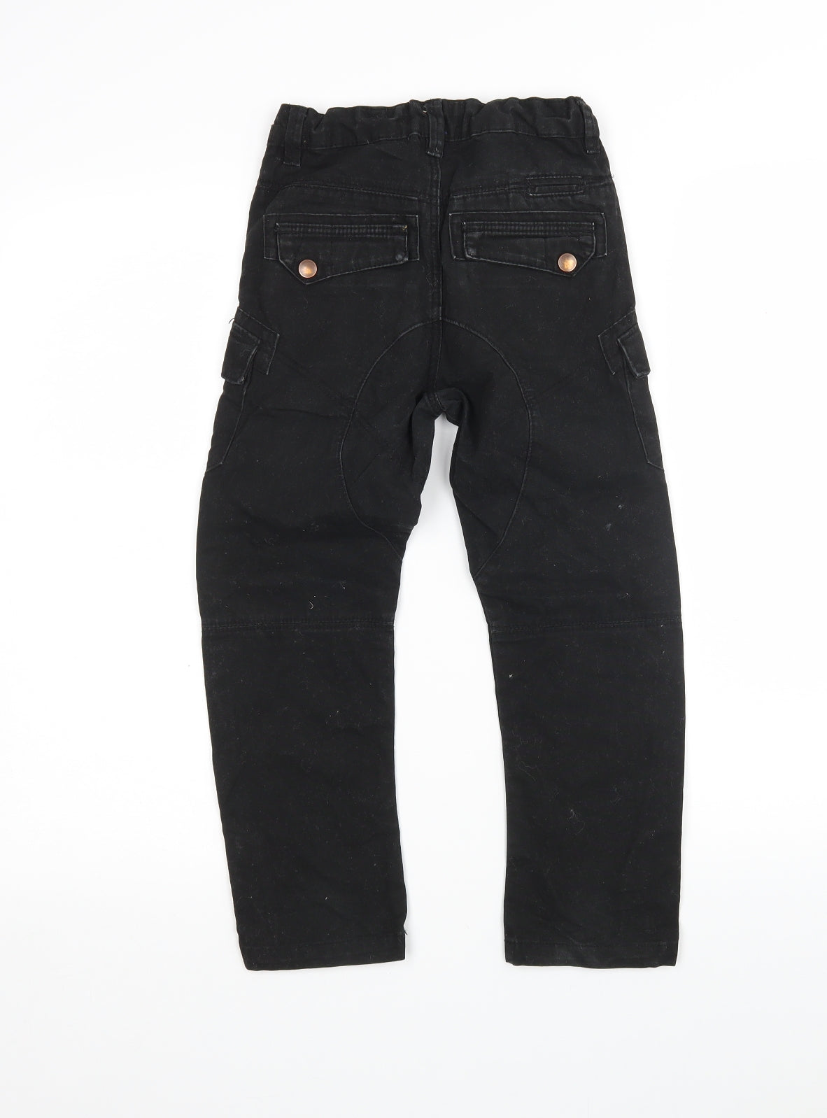 TU Boys Black  Cotton Straight Jeans Size 7 Years  Regular