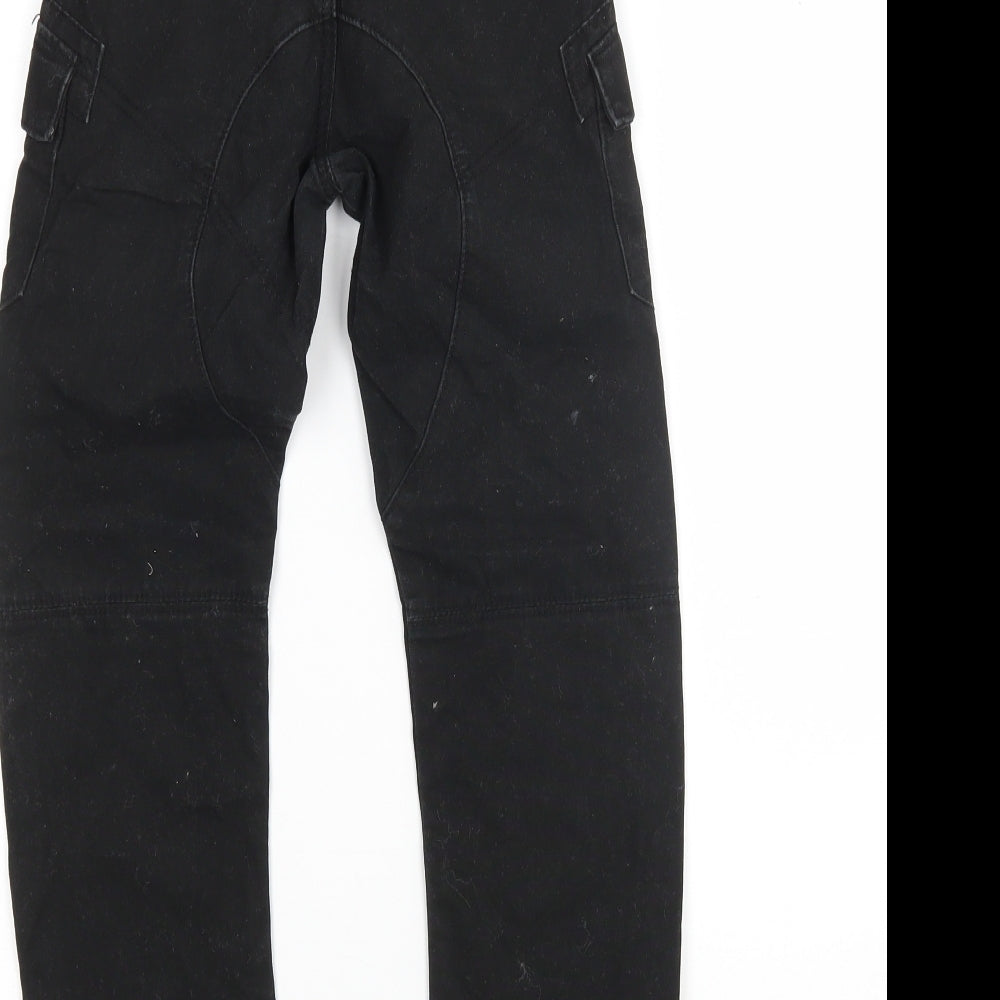 TU Boys Black  Cotton Straight Jeans Size 7 Years  Regular