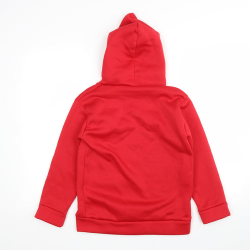 Preworn Girls Red  Polyester Pullover Hoodie Size 11-12 Years   - Tik Tok