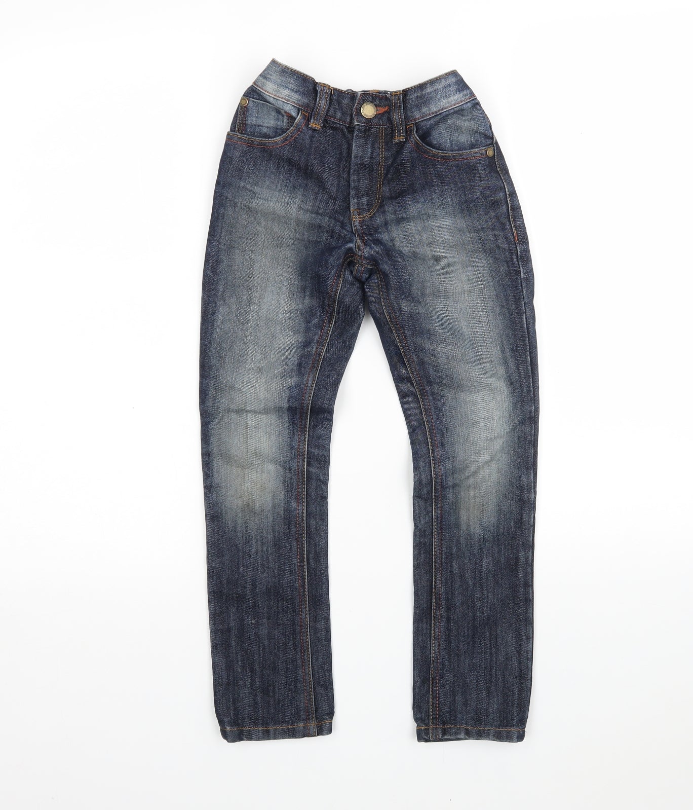 NEXT Boys Blue  Cotton Straight Jeans Size 6 Years  Regular