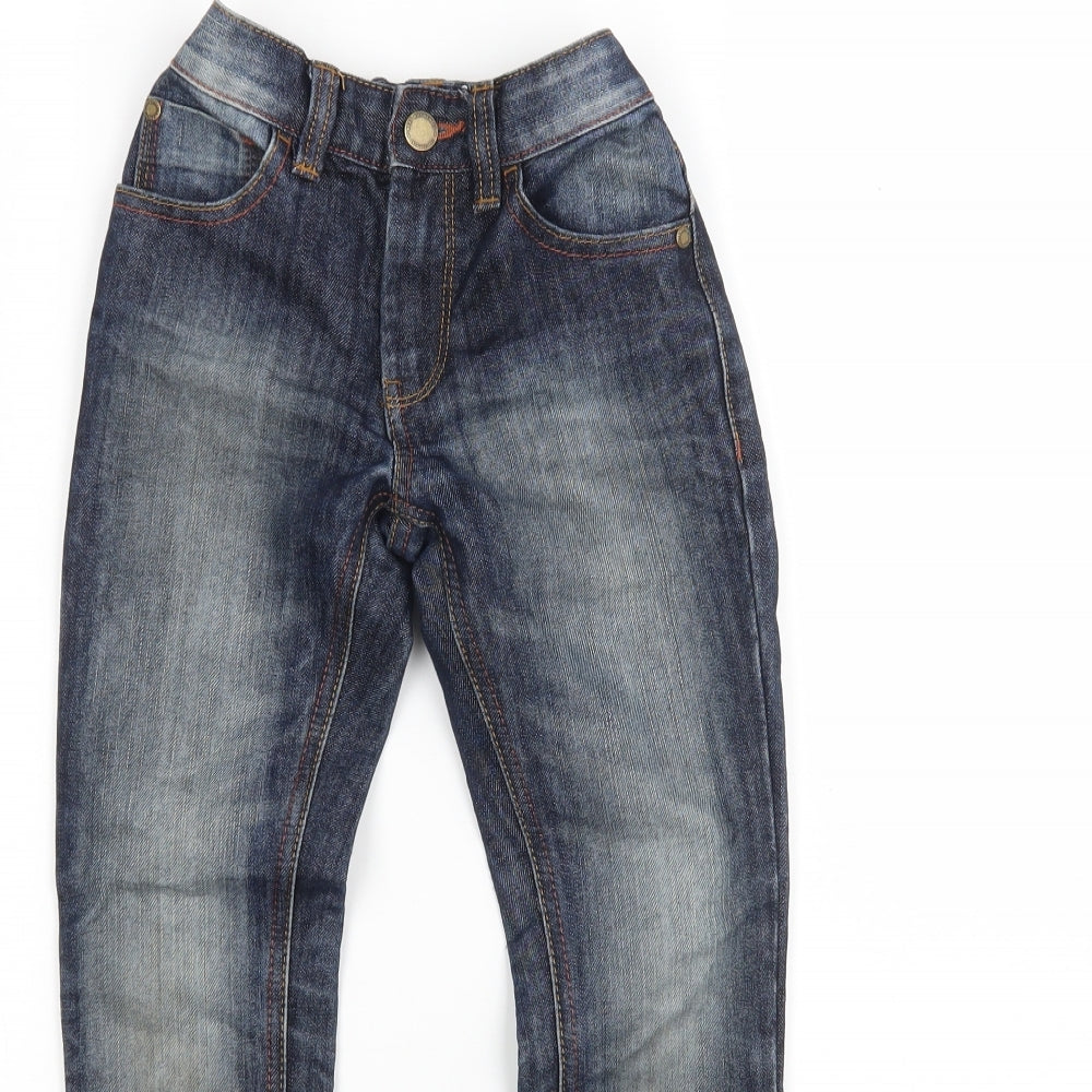 NEXT Boys Blue  Cotton Straight Jeans Size 6 Years  Regular