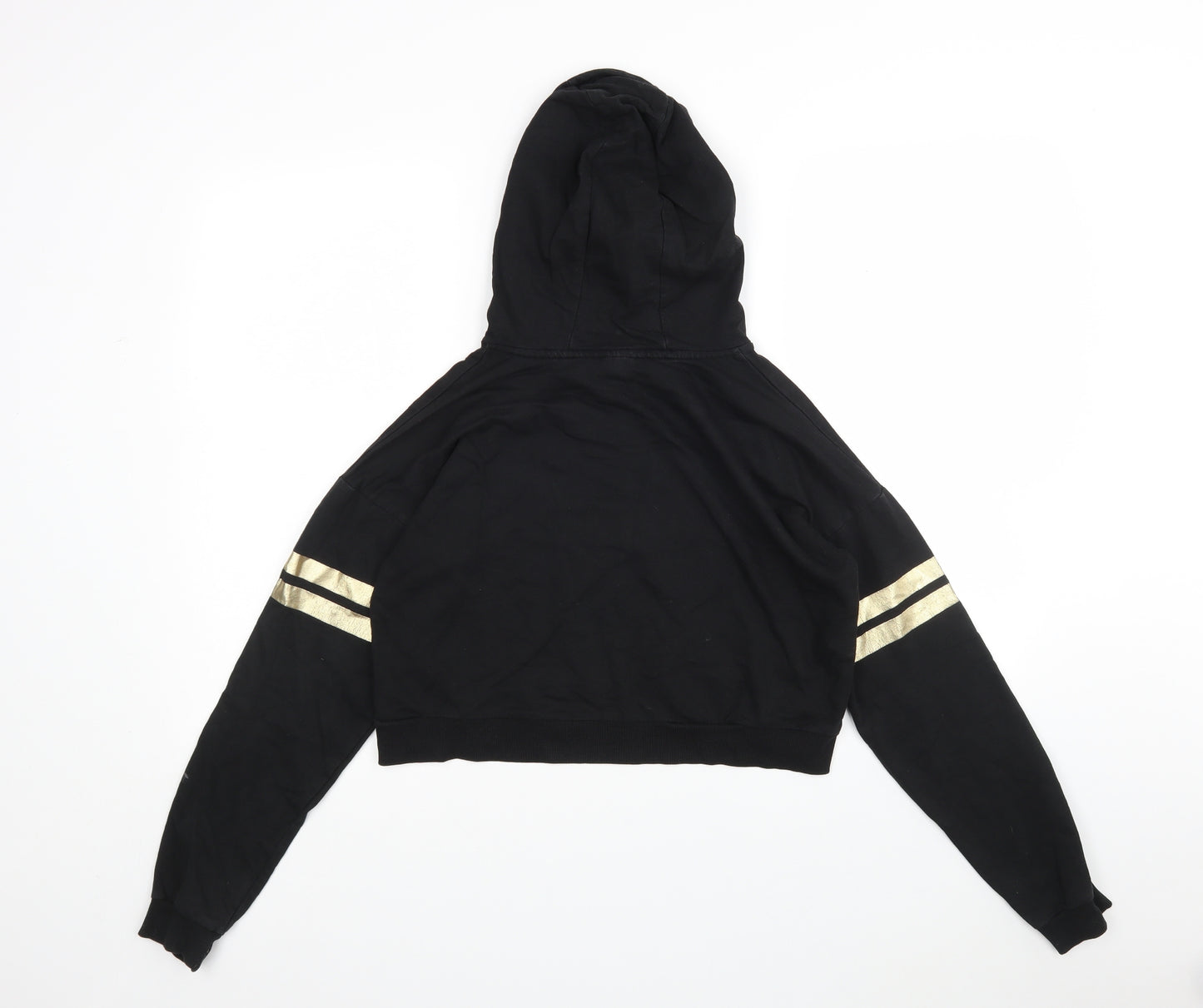 George Girls Black  Cotton Pullover Hoodie Size 12-13 Years