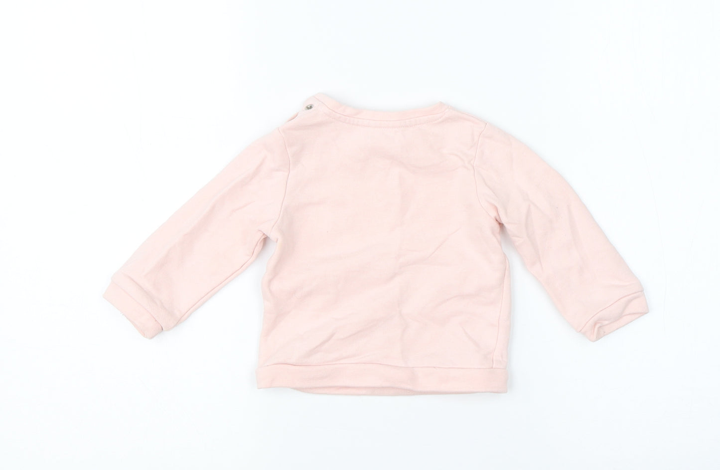 ZY Girls Pink  Cotton Pullover Jumper Size 3-6 Months