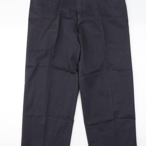 Final Mens Blue  Cotton Cargo Trousers Size 38 L28 in Regular