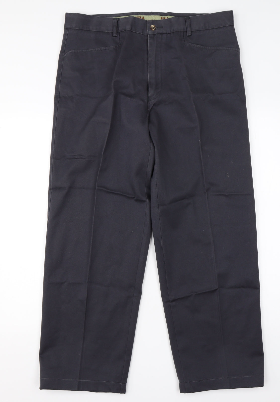 Final Mens Blue  Cotton Cargo Trousers Size 38 L28 in Regular
