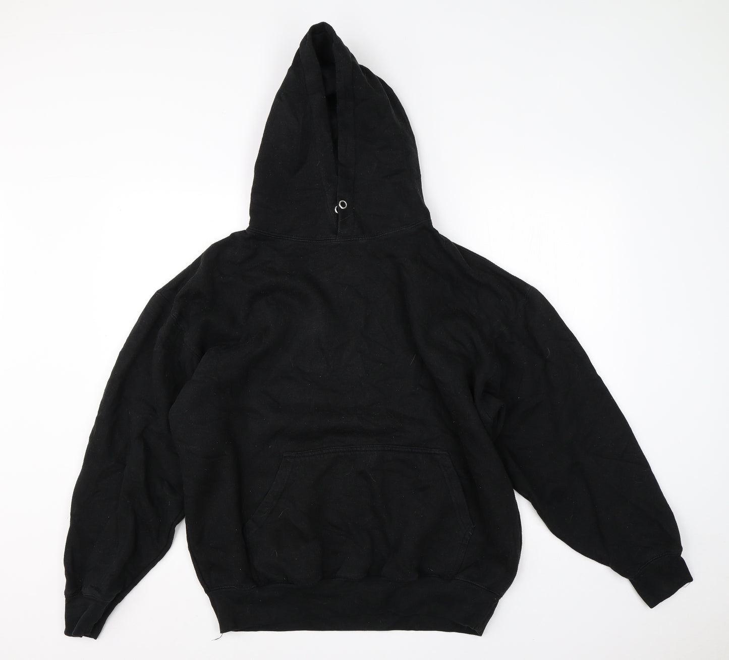 Absolute Mens Black  Cotton Pullover Hoodie Size XL