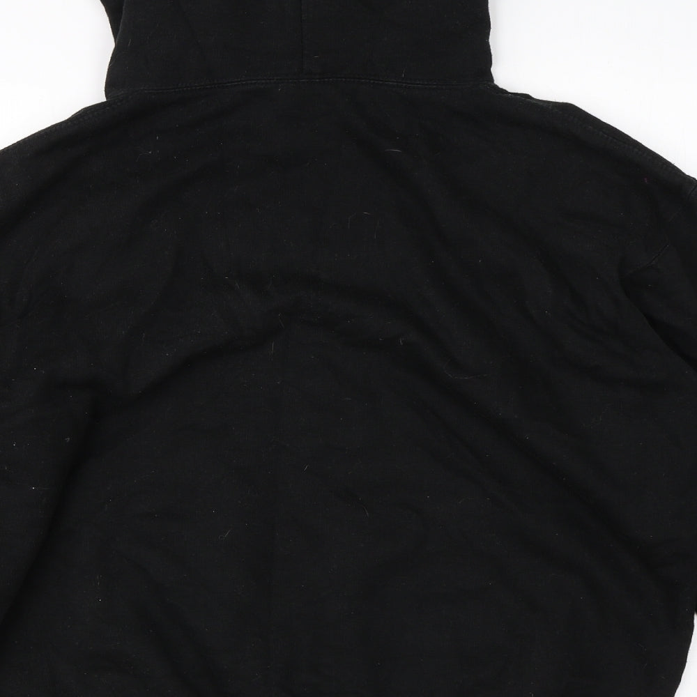 Absolute Mens Black  Cotton Pullover Hoodie Size XL