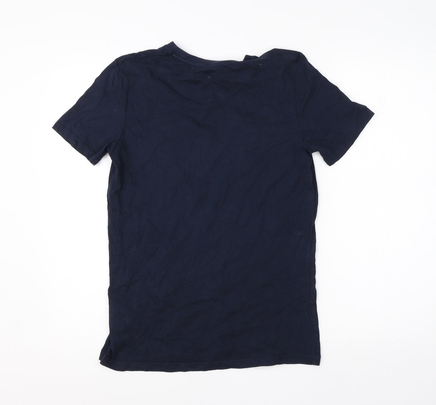 Lyle & Scott Boys Blue  Cotton Basic T-Shirt Size 14-15 Years Round Neck