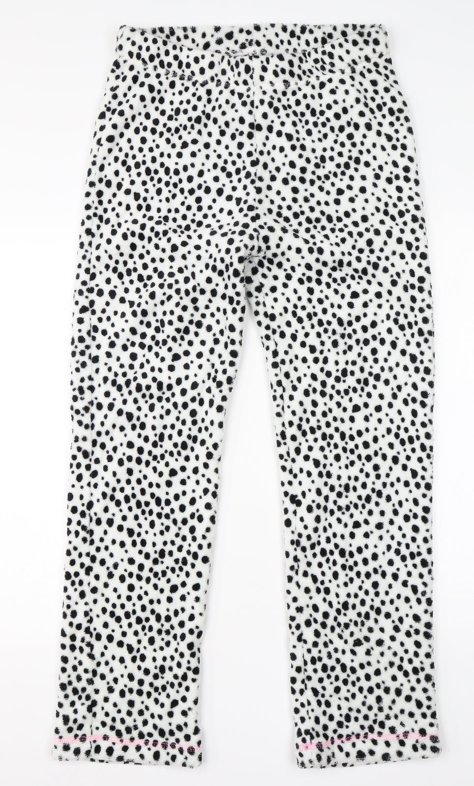 Preworn Womens White Animal Print Polyester  Pyjama Pants Size 14
