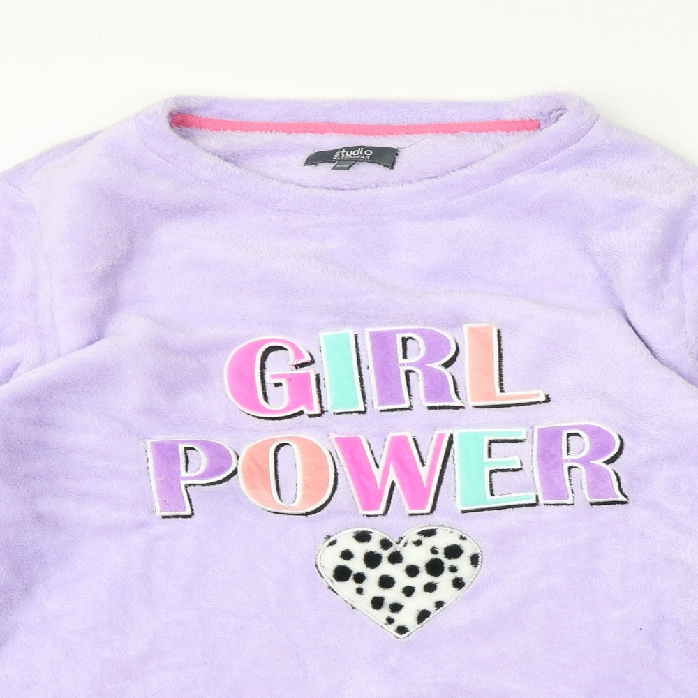 Preworn Womens Purple  Polyester  Pyjama Top Size 14