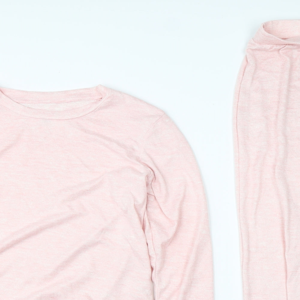 F&F Womens Pink  Polyester  Pyjama Set Size S