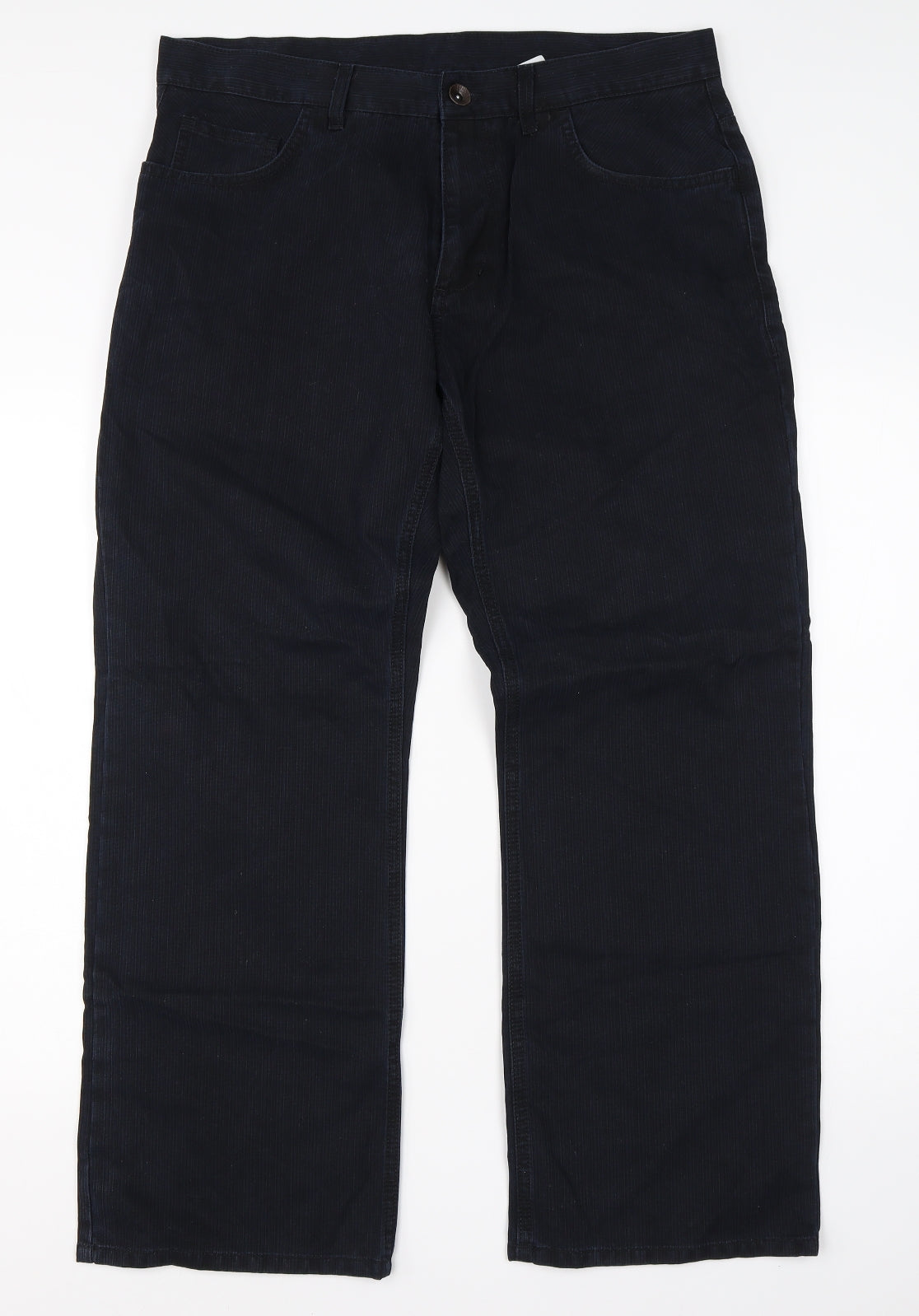 Preworn Mens Blue  Cotton Straight Jeans Size 36 L28 in Regular