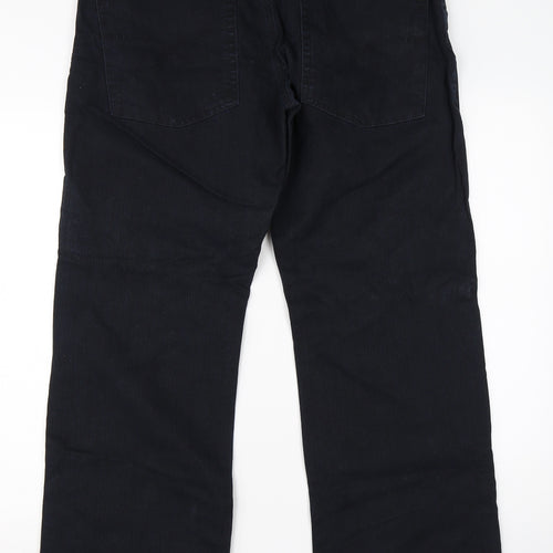 Preworn Mens Blue  Cotton Straight Jeans Size 36 L28 in Regular