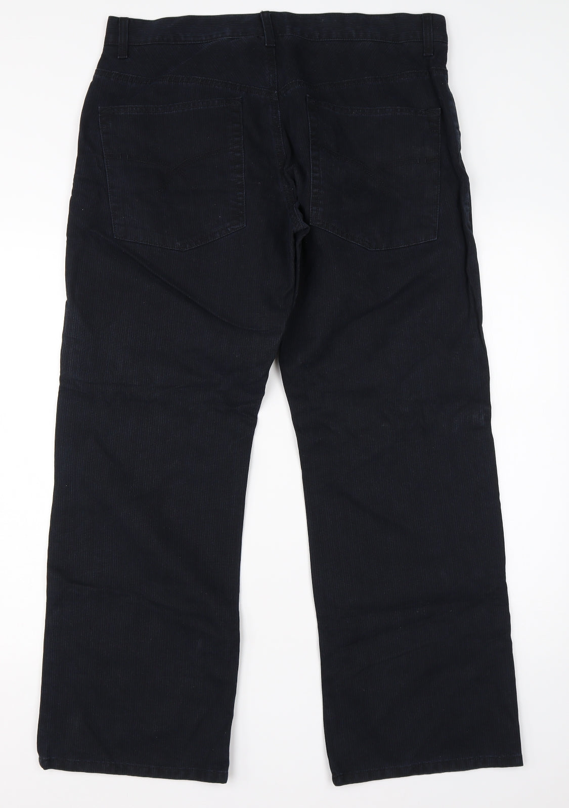Preworn Mens Blue  Cotton Straight Jeans Size 36 L28 in Regular