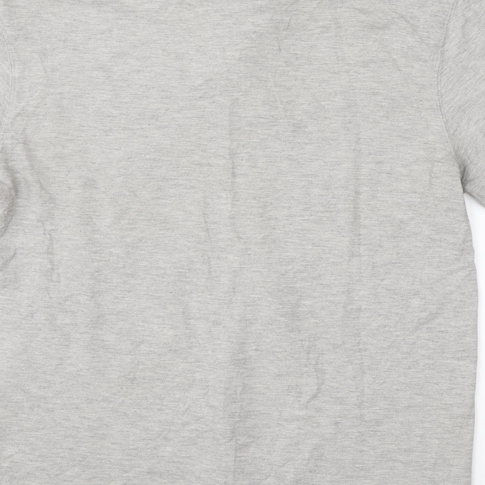 Tresspass Mens Grey  Cotton  Polo Size L Collared