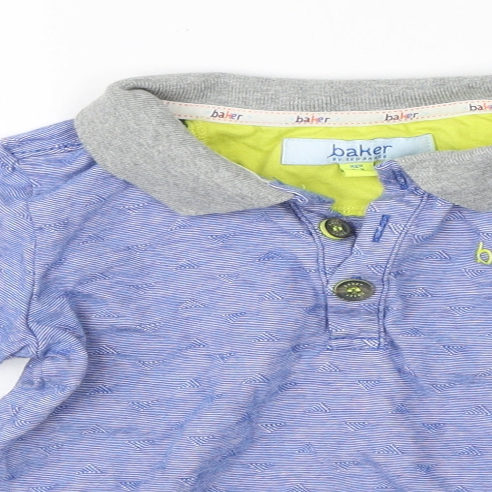 Baker Boys Blue  Cotton Basic Polo Size 2-3 Years Collared