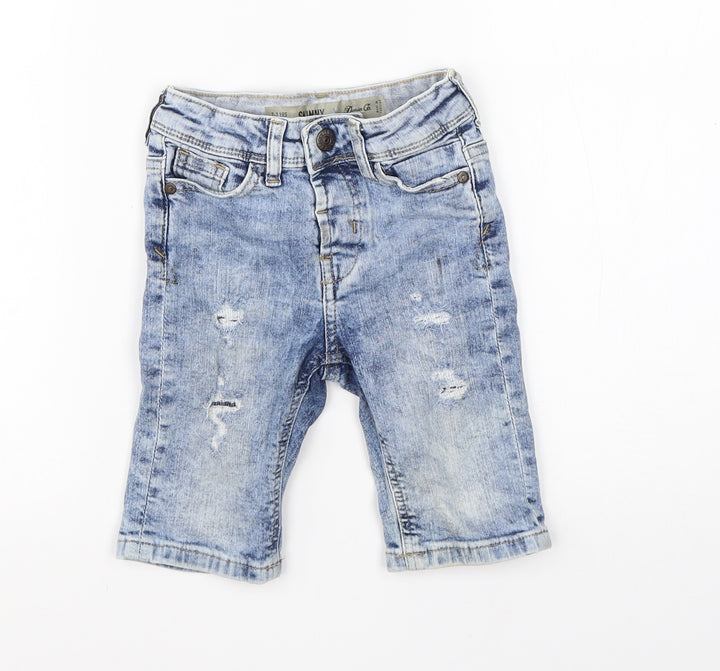 Denim Co Boys Blue Cotton Skinny Jeans Size 2-3 Years Regular