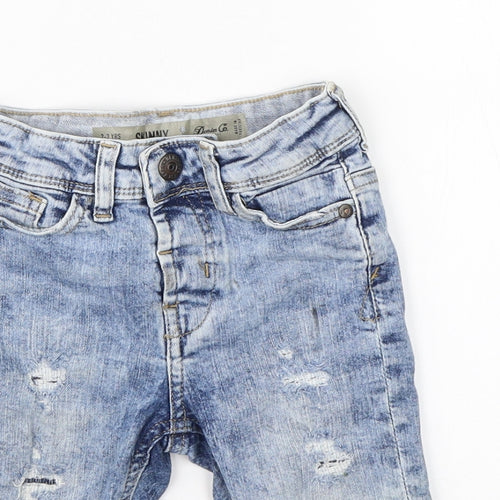 Denim Co Boys Blue  Cotton Skinny Jeans Size 2-3 Years  Regular