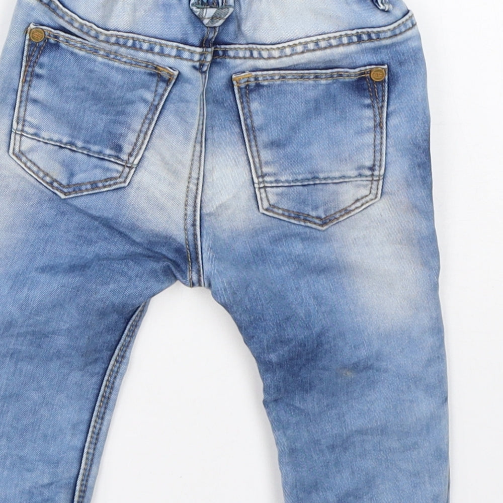 Zara Boys Blue  Cotton  Jeans Size 3-6 Months