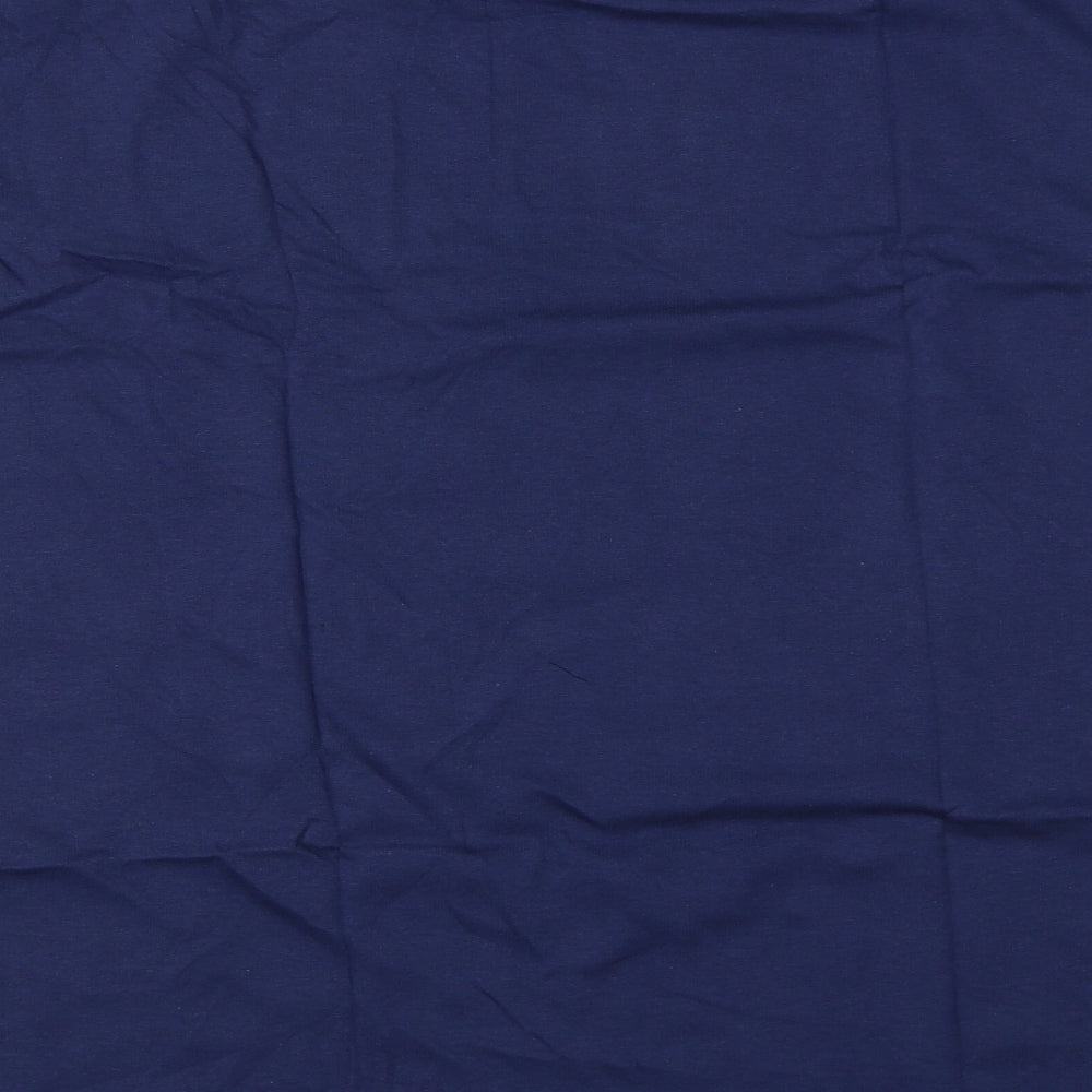 Screen Stars Mens Blue  Cotton  T-Shirt Size XL Round Neck