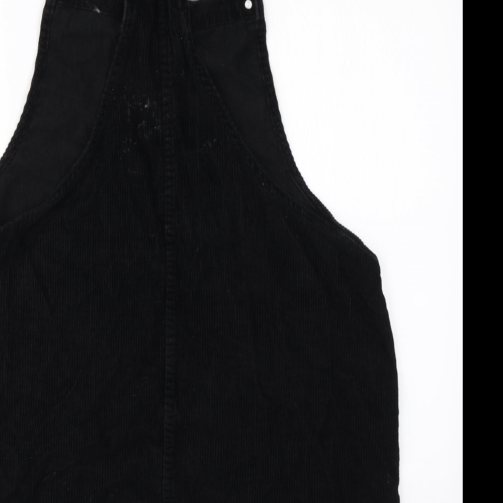 Denim Co Womens Black  Cotton Dungaree One-Piece Size 18