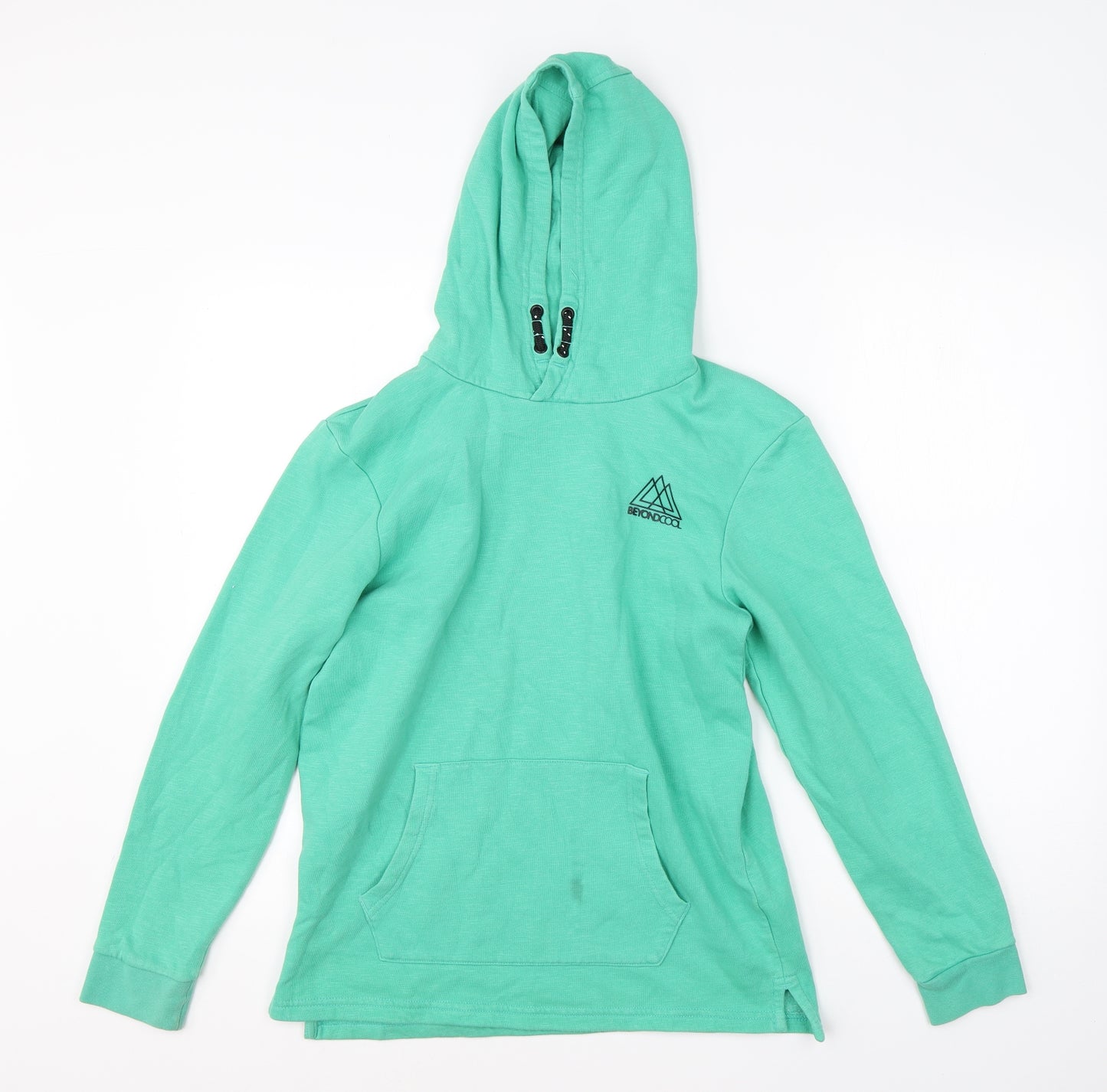 George Boys Green  Cotton Pullover Hoodie Size 12-13 Years