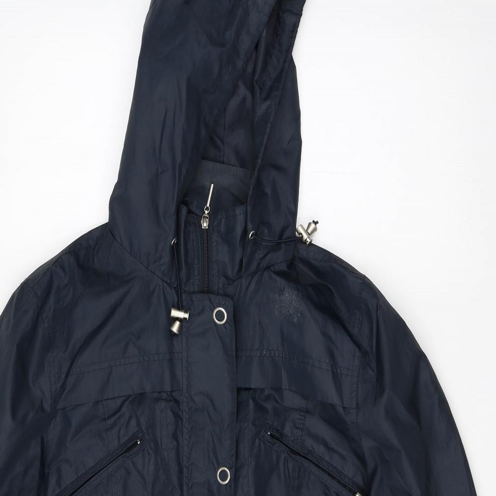 Debenhams Womens Blue   Rain Coat Jacket Size 14