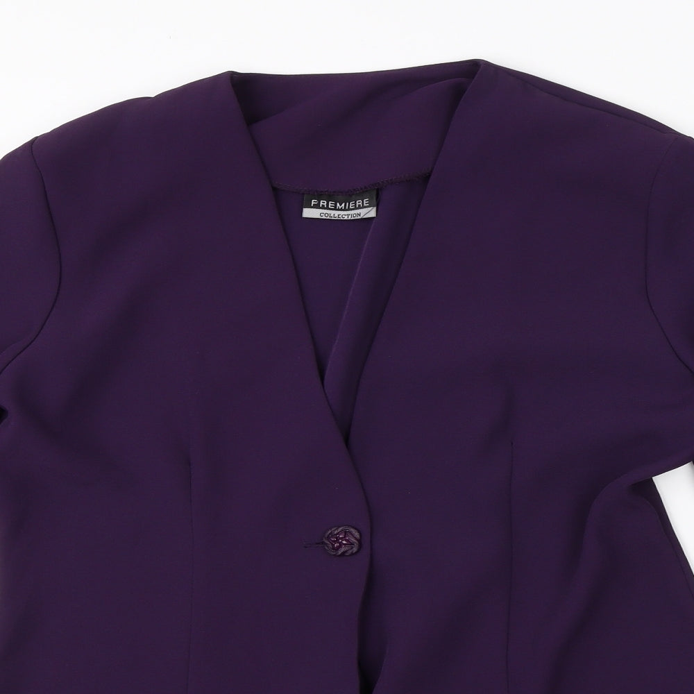 Premier Womens Purple   Jacket Blazer Size 10