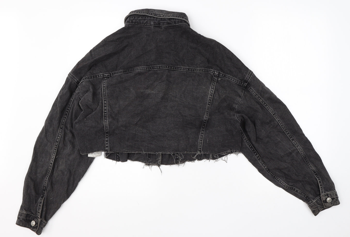 Topshop Womens Black   Jacket  Size 8  Button